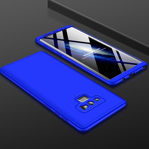 Coque Plastique Mat Protection Integrale 360 Degres Avant et Arriere Etui Housse pour Samsung Galaxy Note 9 Bleu