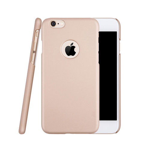 Coque Plastique Rigide avec Trou Mat pour Apple iPhone 6S Or Rose