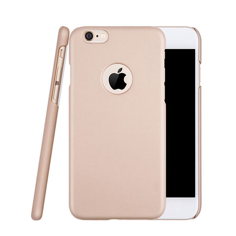 Coque Plastique Rigide avec Trou Mat pour Apple iPhone 6S Plus Or Rose