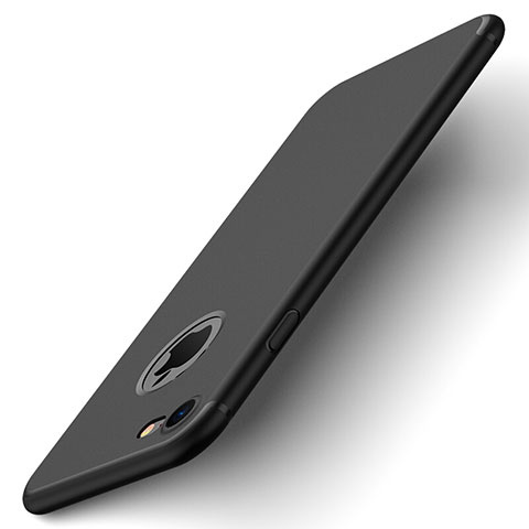 Coque Plastique Rigide avec Trou Mat pour Apple iPhone SE (2020) Noir