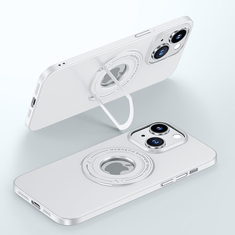 Coque Plastique Rigide Etui Housse Mat avec Mag-Safe Magnetic Magnetique JB1 pour Apple iPhone 14 Blanc