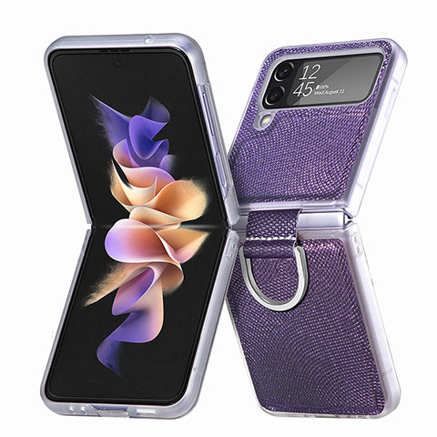 Coque Plastique Rigide Etui Housse Mat H05 pour Samsung Galaxy Z Flip4 5G Violet