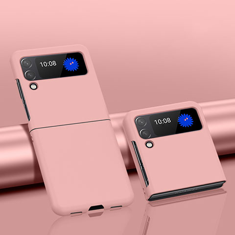 Coque Plastique Rigide Etui Housse Mat L01 pour Samsung Galaxy Z Flip3 5G Or Rose