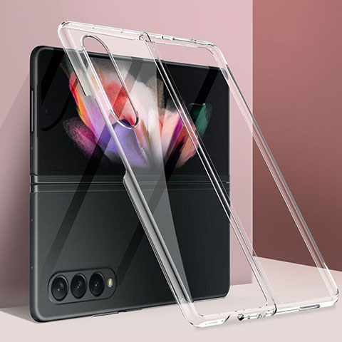 Coque Plastique Rigide Etui Housse Mat L03 pour Samsung Galaxy Z Fold3 5G Clair