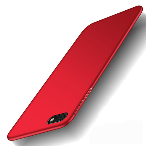 Coque Plastique Rigide Etui Housse Mat M01 pour Huawei Honor 7S Rouge