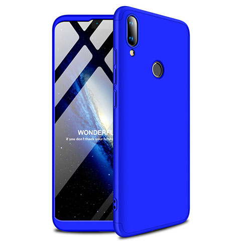 Coque Plastique Rigide Etui Housse Mat M01 pour Huawei Y9 (2019) Bleu