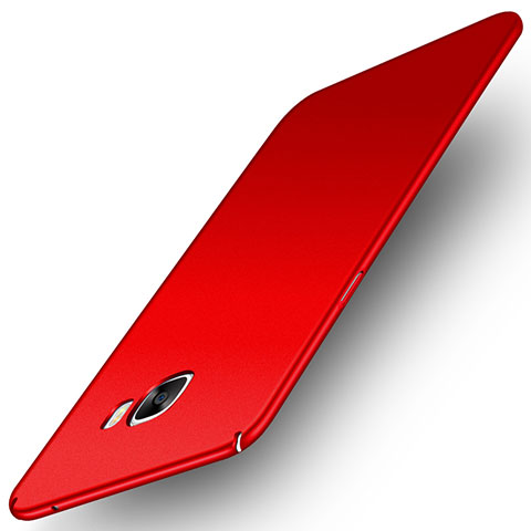 Coque Plastique Rigide Etui Housse Mat M01 pour Samsung Galaxy C5 Pro C5010 Rouge