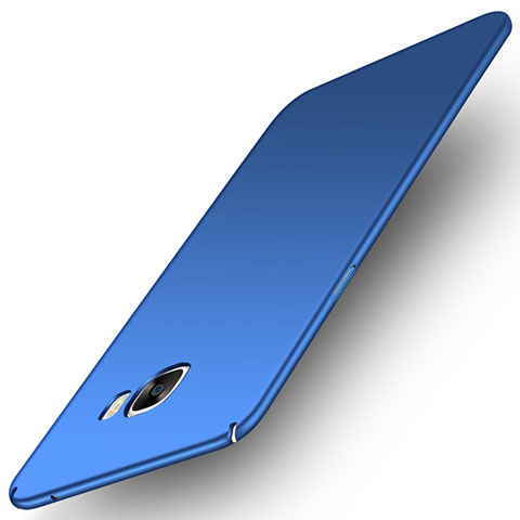 Coque Plastique Rigide Etui Housse Mat M01 pour Samsung Galaxy C7 Pro C7010 Bleu