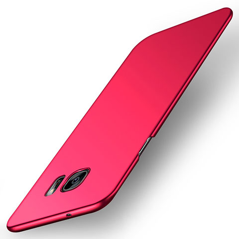 Coque Plastique Rigide Etui Housse Mat M01 pour Samsung Galaxy S7 Edge G935F Rouge