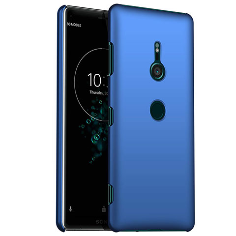 Coque Plastique Rigide Etui Housse Mat M01 pour Sony Xperia XZ3 Bleu