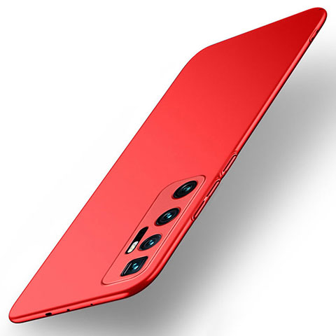 Coque Plastique Rigide Etui Housse Mat M01 pour Xiaomi Mi 10 Ultra Rouge
