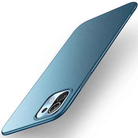 Coque Plastique Rigide Etui Housse Mat M01 pour Xiaomi Mi 11 5G Bleu