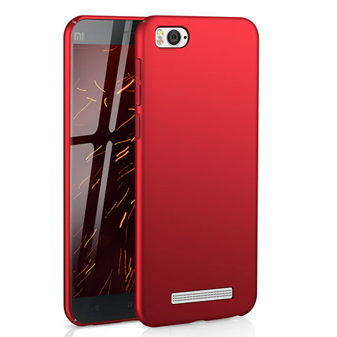 Coque Plastique Rigide Etui Housse Mat M01 pour Xiaomi Mi 4C Rouge