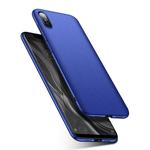 Coque Plastique Rigide Etui Housse Mat M01 pour Xiaomi Mi 8 Screen Fingerprint Edition Bleu