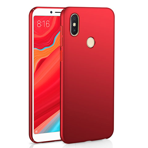 Coque Plastique Rigide Etui Housse Mat M01 pour Xiaomi Redmi Y2 Rouge