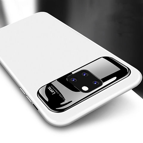 Coque Plastique Rigide Etui Housse Mat M02 pour Huawei Mate 20 Pro Blanc