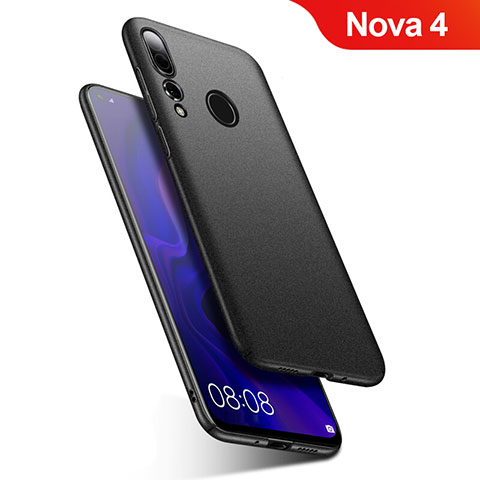 Coque Plastique Rigide Etui Housse Mat M02 pour Huawei Nova 4 Noir