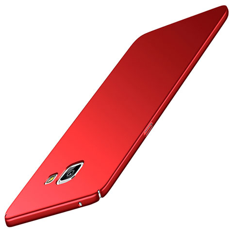 Coque Plastique Rigide Etui Housse Mat M02 pour Samsung Galaxy A5 (2016) SM-A510F Rouge