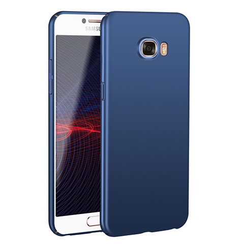 Coque Plastique Rigide Etui Housse Mat M02 pour Samsung Galaxy C7 SM-C7000 Bleu