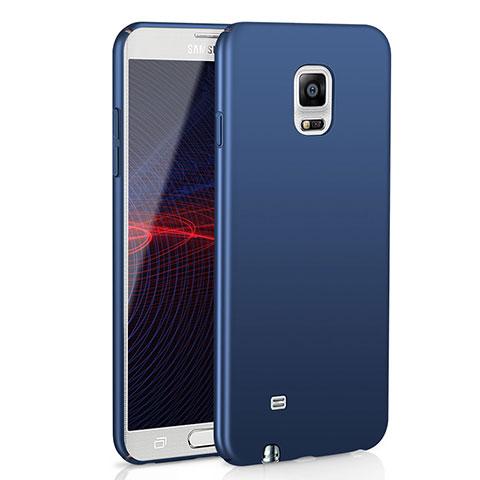 Coque Plastique Rigide Etui Housse Mat M02 pour Samsung Galaxy Note 4 SM-N910F Bleu