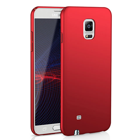 Coque Plastique Rigide Etui Housse Mat M02 pour Samsung Galaxy Note 4 SM-N910F Rouge