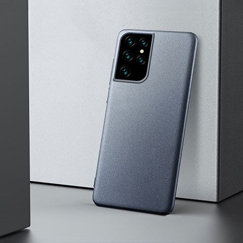 Coque Plastique Rigide Etui Housse Mat M02 pour Samsung Galaxy S21 Ultra 5G Gris
