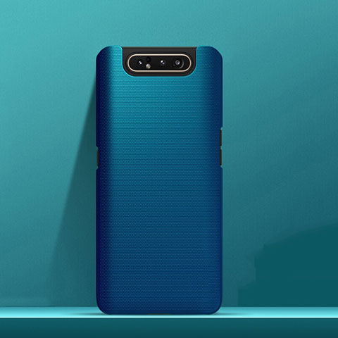 Coque Plastique Rigide Etui Housse Mat M03 pour Samsung Galaxy A80 Bleu