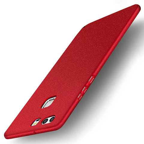 Coque Plastique Rigide Etui Housse Mat M04 pour Huawei P9 Rouge