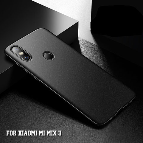 Coque Plastique Rigide Etui Housse Mat M05 pour Xiaomi Mi Mix 3 Noir