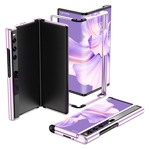 Coque Plastique Rigide Etui Housse Mat P01 pour Huawei Mate Xs 2 Violet