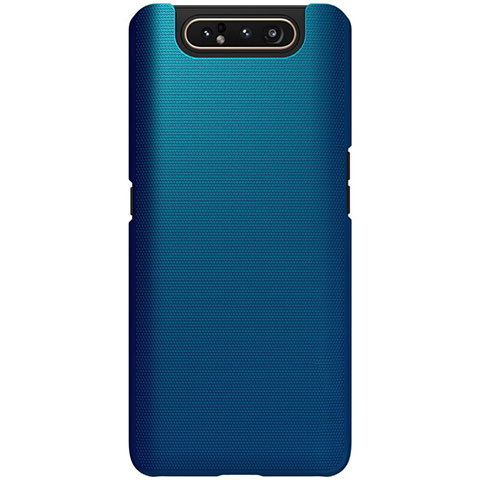 Coque Plastique Rigide Etui Housse Mat P01 pour Samsung Galaxy A80 Bleu