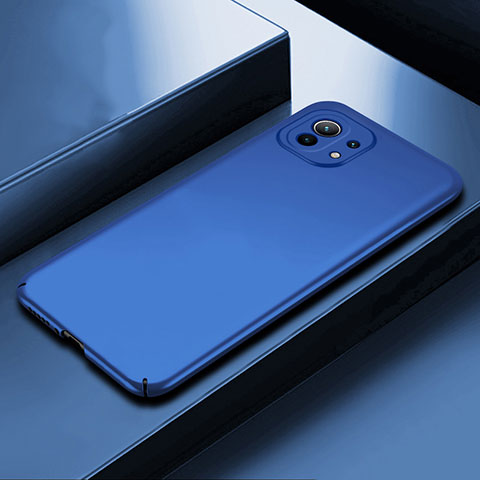 Coque Plastique Rigide Etui Housse Mat P01 pour Xiaomi Mi 11 5G Bleu