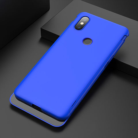 Coque Plastique Rigide Etui Housse Mat P01 pour Xiaomi Mi Mix 3 Bleu