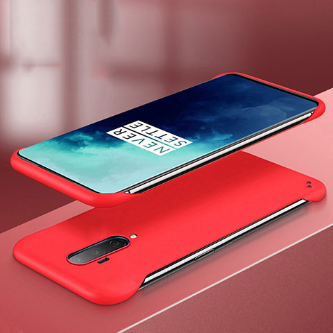 Coque Plastique Rigide Etui Housse Mat P02 pour OnePlus 7T Pro Rouge