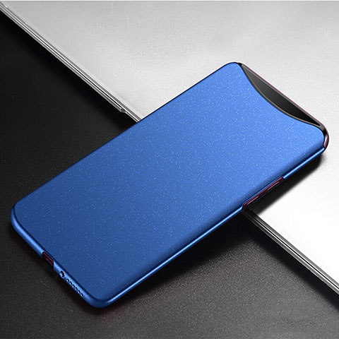 Coque Plastique Rigide Etui Housse Mat P02 pour Oppo Find X Bleu