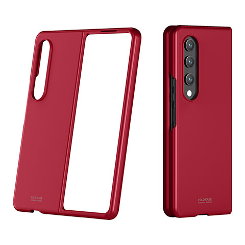 Coque Plastique Rigide Etui Housse Mat P03 pour Samsung Galaxy Z Fold3 5G Rouge