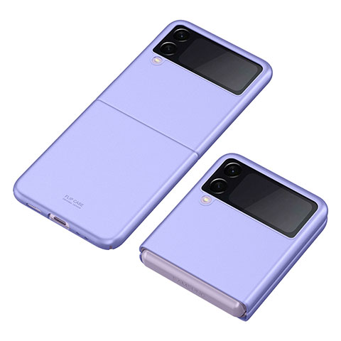Coque Plastique Rigide Etui Housse Mat P06 pour Samsung Galaxy Z Flip3 5G Violet Clair