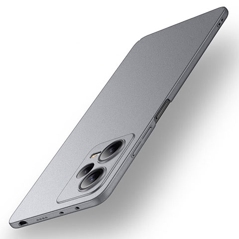 Coque Plastique Rigide Etui Housse Mat pour Xiaomi Redmi Note 12 Pro 5G Gris
