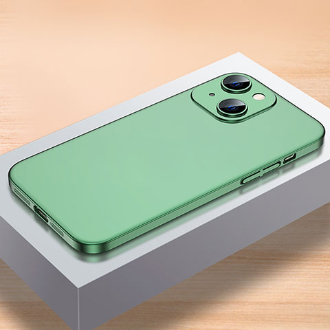 Coque Plastique Rigide Etui Housse Mat QC1 pour Apple iPhone 14 Plus Vert