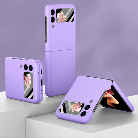 Coque Plastique Rigide Etui Housse Mat R01 pour Samsung Galaxy Z Flip3 5G Violet