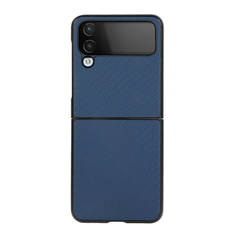 Coque Plastique Rigide Etui Housse Mat R01 pour Samsung Galaxy Z Flip4 5G Bleu