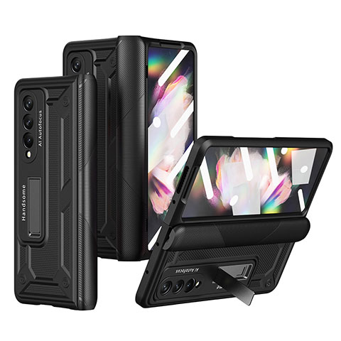 Coque Plastique Rigide Etui Housse Mat R03 pour Samsung Galaxy Z Fold3 5G Noir