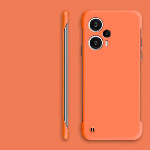 Coque Plastique Rigide Etui Housse Mat Sans Cadre pour Xiaomi Poco F5 5G Orange