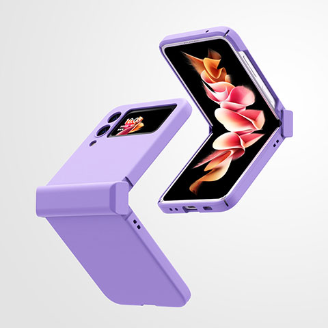 Coque Plastique Rigide Etui Housse Mat T01 pour Samsung Galaxy Z Flip3 5G Violet