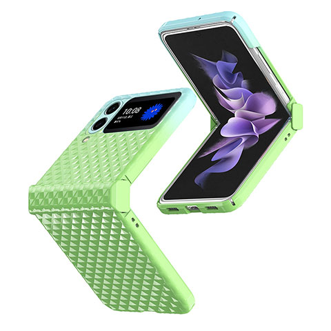 Coque Plastique Rigide Etui Housse Mat T03 pour Samsung Galaxy Z Flip4 5G Vert
