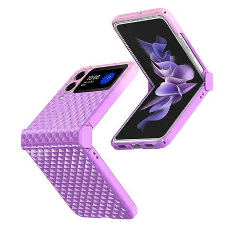 Coque Plastique Rigide Etui Housse Mat T03 pour Samsung Galaxy Z Flip4 5G Violet