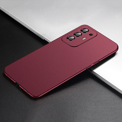 Coque Plastique Rigide Etui Housse Mat YK1 pour Oppo F19 Pro+ Plus 5G Rouge