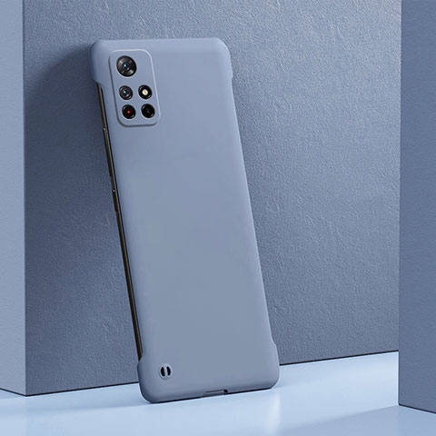 Coque Plastique Rigide Etui Housse Mat YK5 pour Xiaomi Poco M4 Pro 5G Gris Lavende