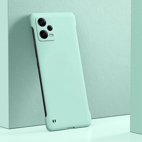Coque Plastique Rigide Etui Housse Mat YK5 pour Xiaomi Redmi Note 12 5G Cyan