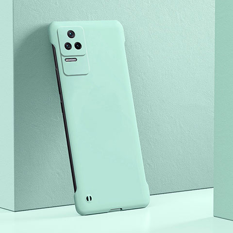 Coque Plastique Rigide Etui Housse Mat YK6 pour Xiaomi Poco F4 5G Cyan